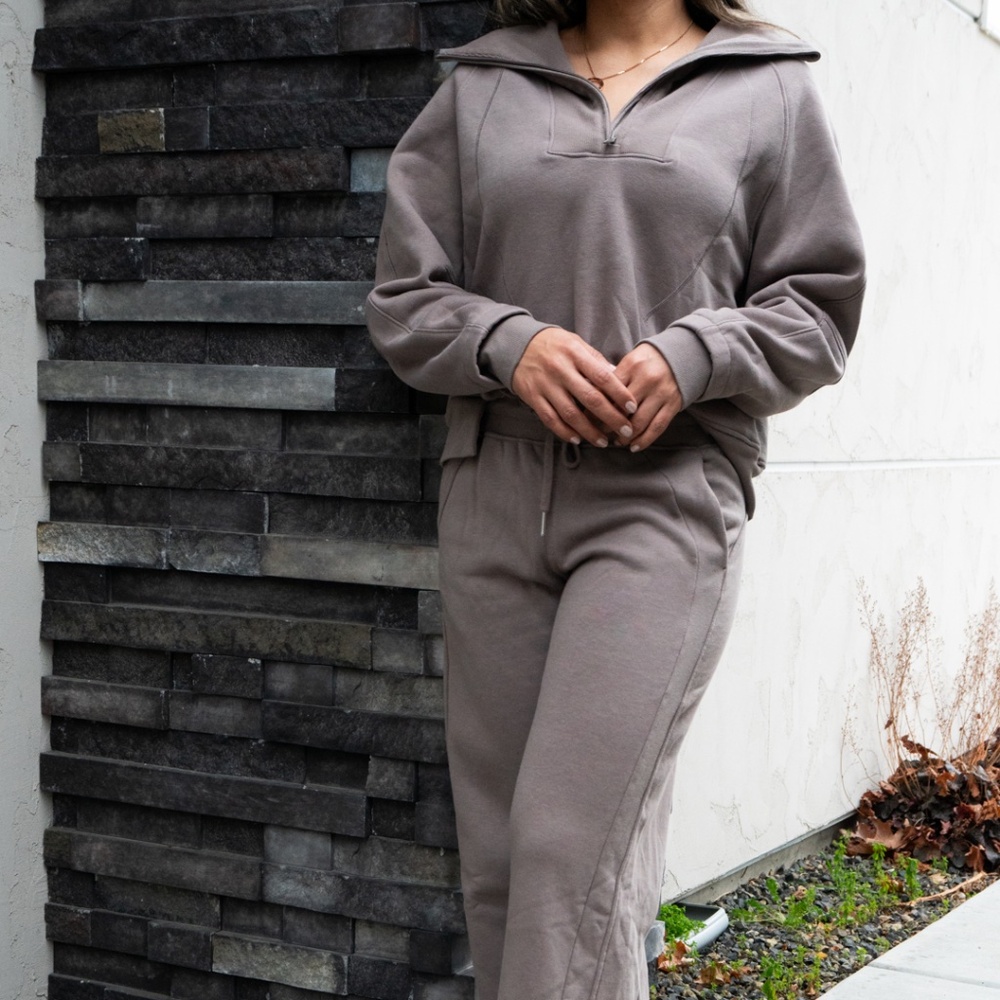 Hannah Two Piece Comfy Set - Mocha